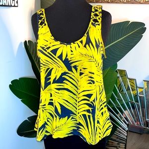Yellow & Navy Tank Top